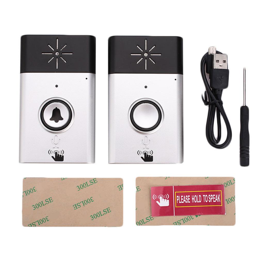 Wireless Audio Intercom Door Bell Ring Home Security Transmitter Receiver Doorbell Ring