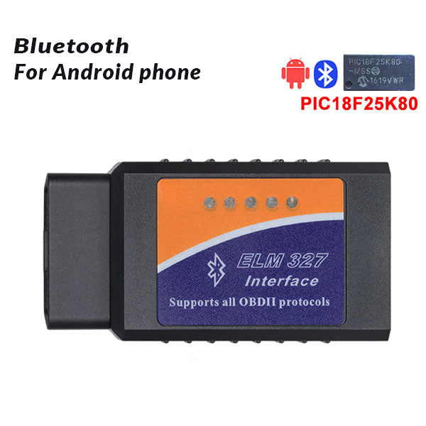 ELM327 V1.5 Bluetooth/Wifi OBD2 scanner v1.5 Elm 327 Bluetooth PIC18F25K80 Auto Diagnostic Tool OBDII for Android/IOS/Windows