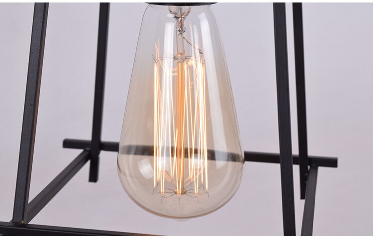Black Vintage pendant lights Industrial Retro Pendant Lamp Edison Light E27/E26 Holder Iron Restaurant Bar Counter Cage Lamp