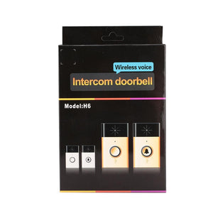 Wireless Audio Intercom Door Bell Ring Home Security Transmitter Receiver Doorbell Ring