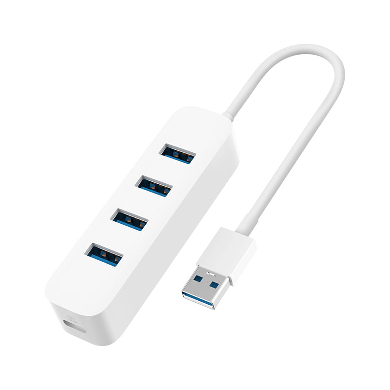 Xiaomi 4 Ports USB3.0 Hub with Stand-by Power Supply Interface USB Hub Charger Extender Extension Connector Adapter for Mobile Phone Tablet Computer