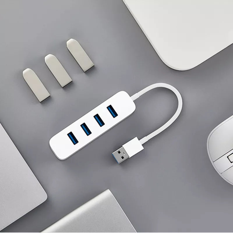 Xiaomi 4 Ports USB3.0 Hub with Stand-by Power Supply Interface USB Hub Charger Extender Extension Connector Adapter for Mobile Phone Tablet Computer